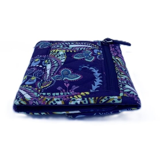 Vera Bradley Wallet Purple Batik Leaves - Picture 6 of 6